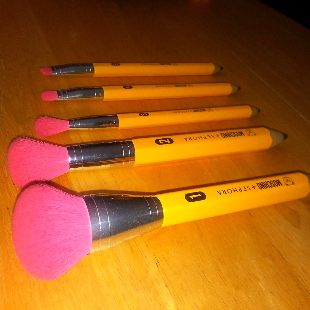 Moschino + Sephora pencil makeup brushes